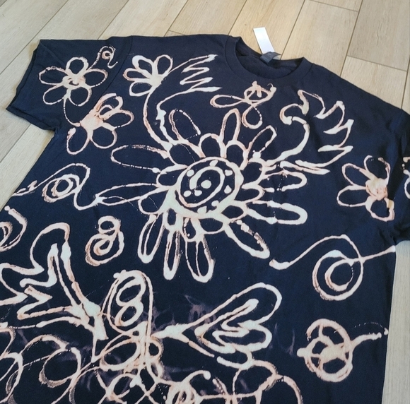 New Handmade Bleach Dye Shirt Size Mens XL - Picture 3 of 4